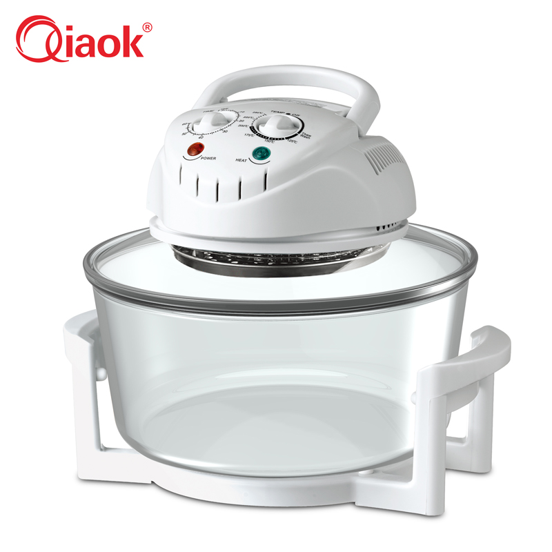Halogen Convection Oven with Transparent Glass Bowl