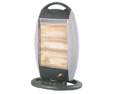 Halogen Space Heater with Oscillation and Remote Control