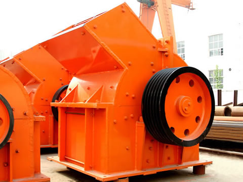 Diagram showing the internal structure and crushing process of the hammer crusher