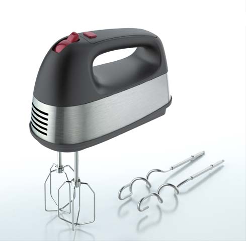 Electric Hand Mixer with Stainless Steel Attachments
