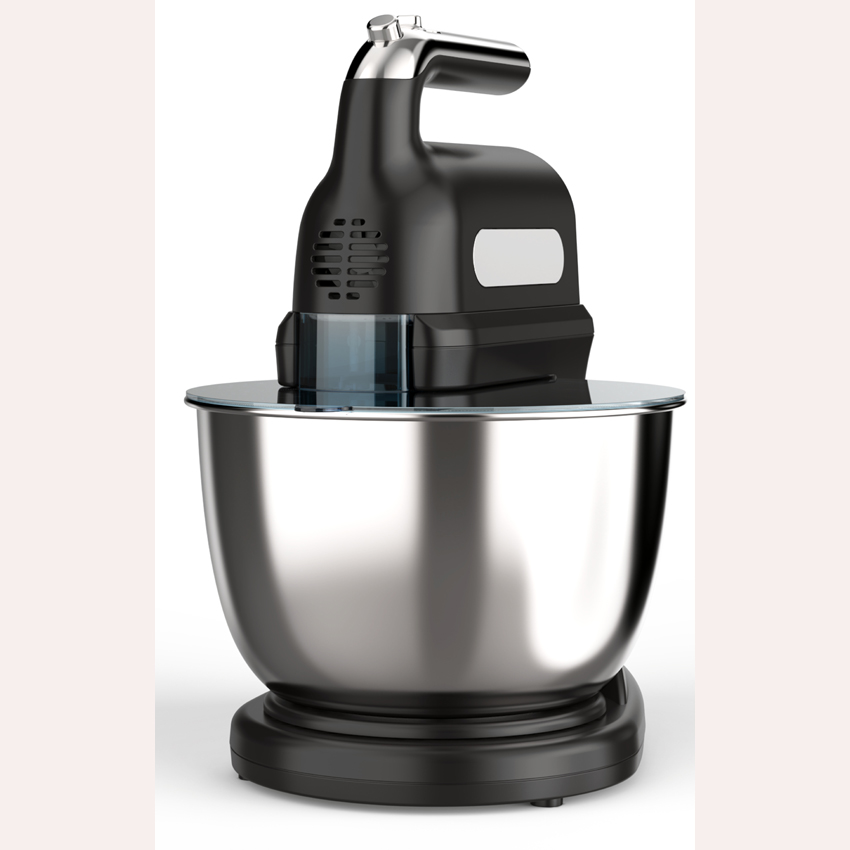 Electric Hand Mixer with Stainless Steel Bowl