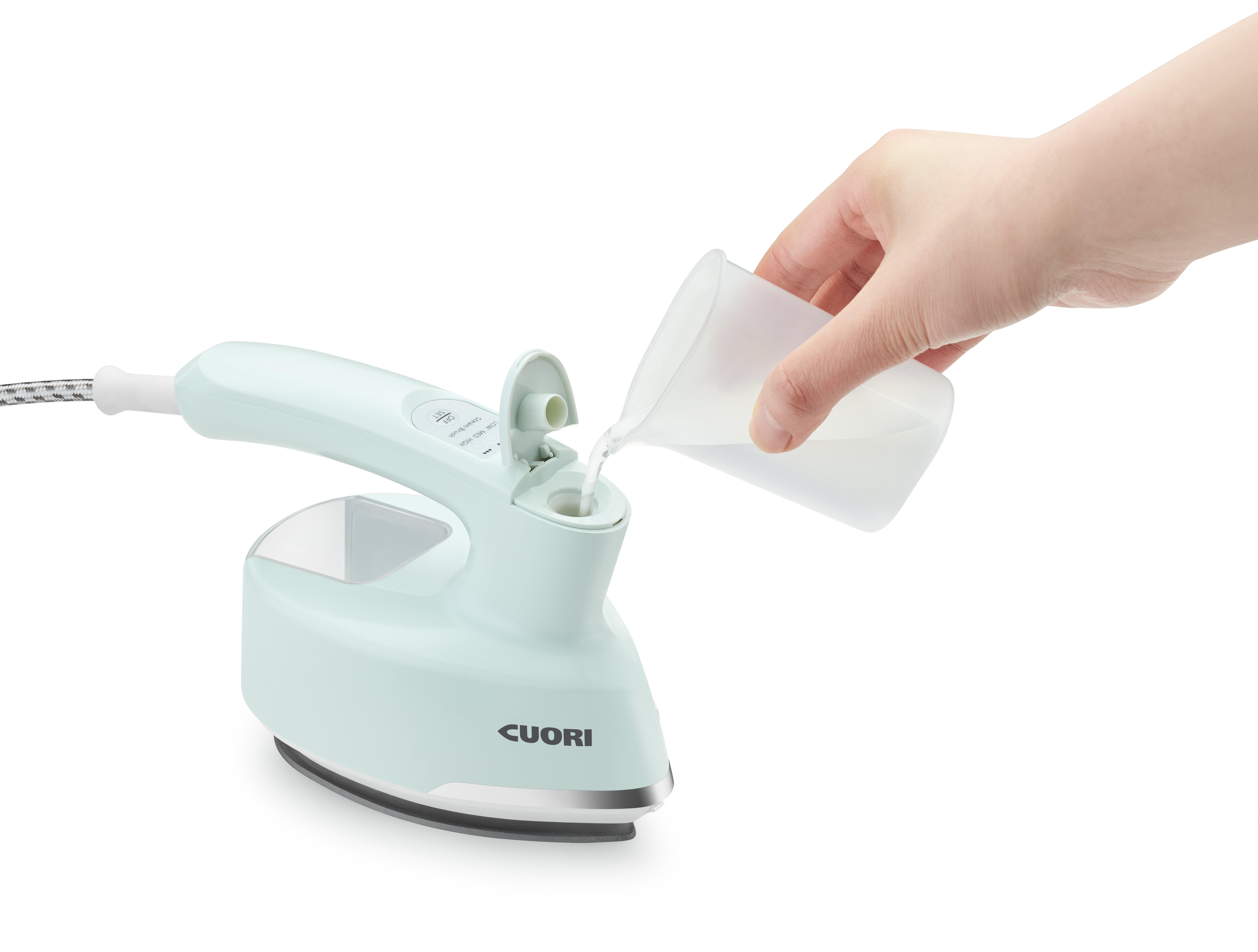 Handheld Fabric Steamer with Temperature Control