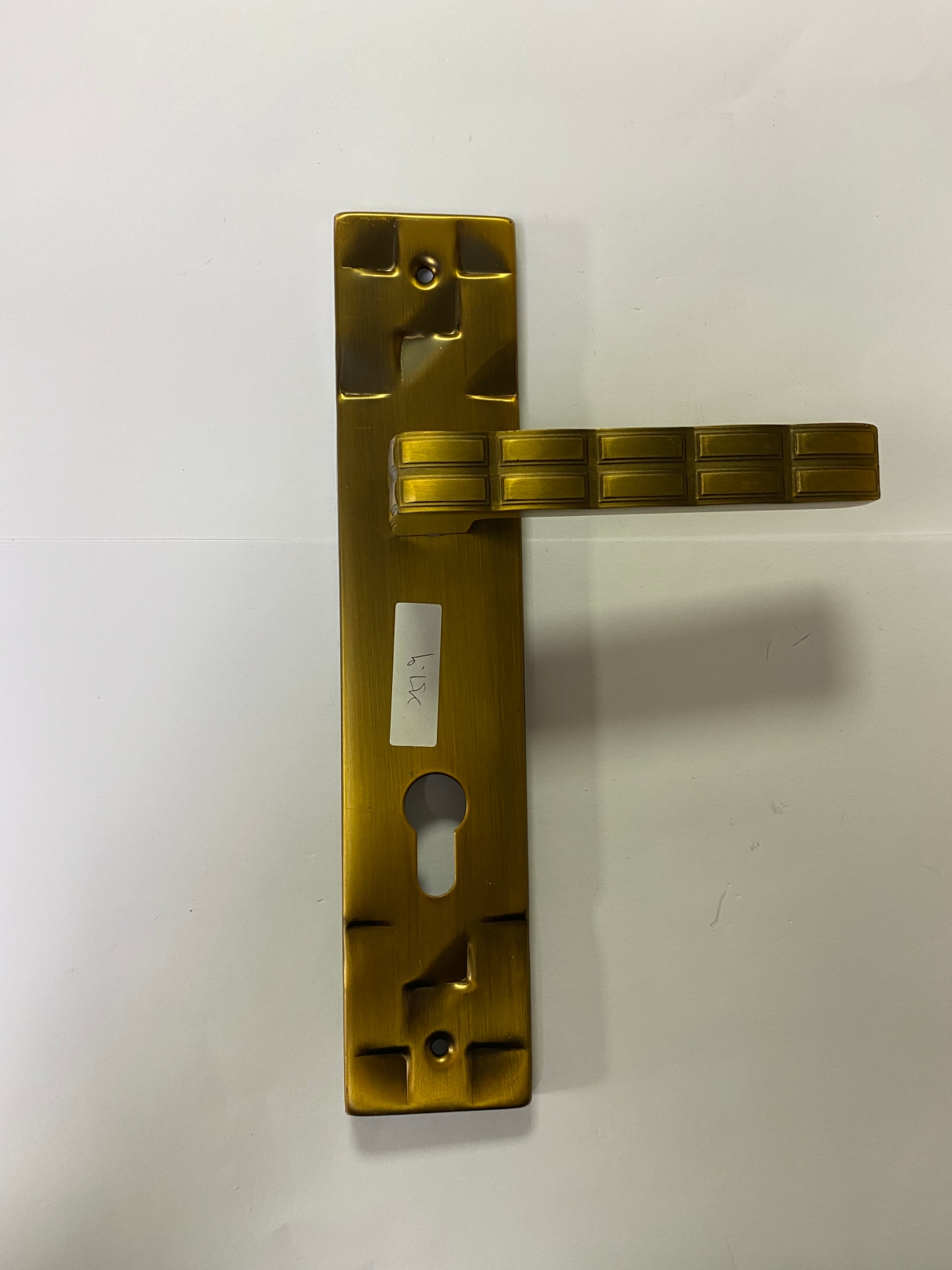 Bronze Door Handle with Backplate