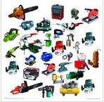 Power Tool Set for Woodworking and Metalworking