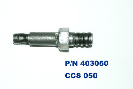 Threaded Metal Shaft with Hexagonal Nut