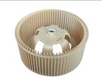 Injection Molded Plastic Component with Ribbed Cylindrical Structure