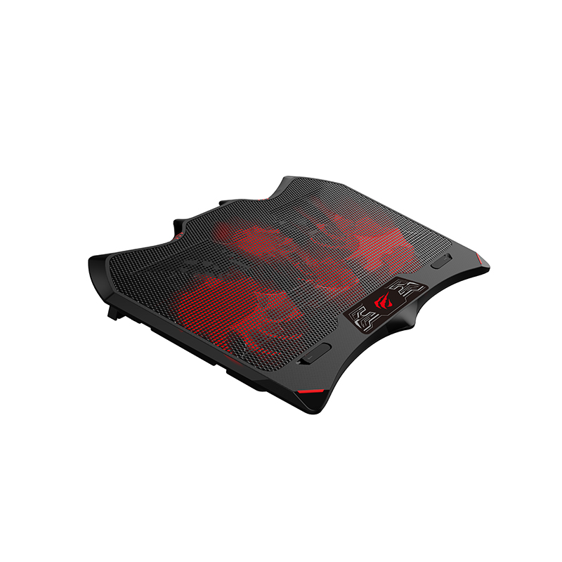 Dual USB Laptop Cooling Pad with Adjustable Height