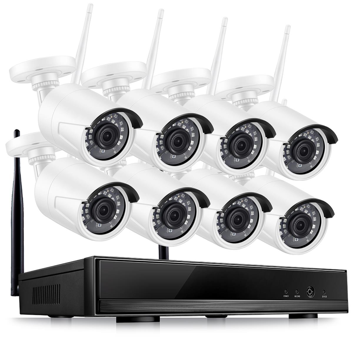HD 1080P Wireless outdoor security camera system 8CH wifi NVR system - Image 3
