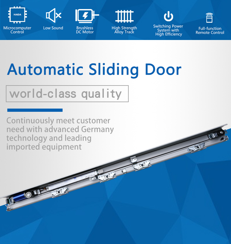 HD-150 Double Glass Electric Door System Sensor Automatic Door - Image 3