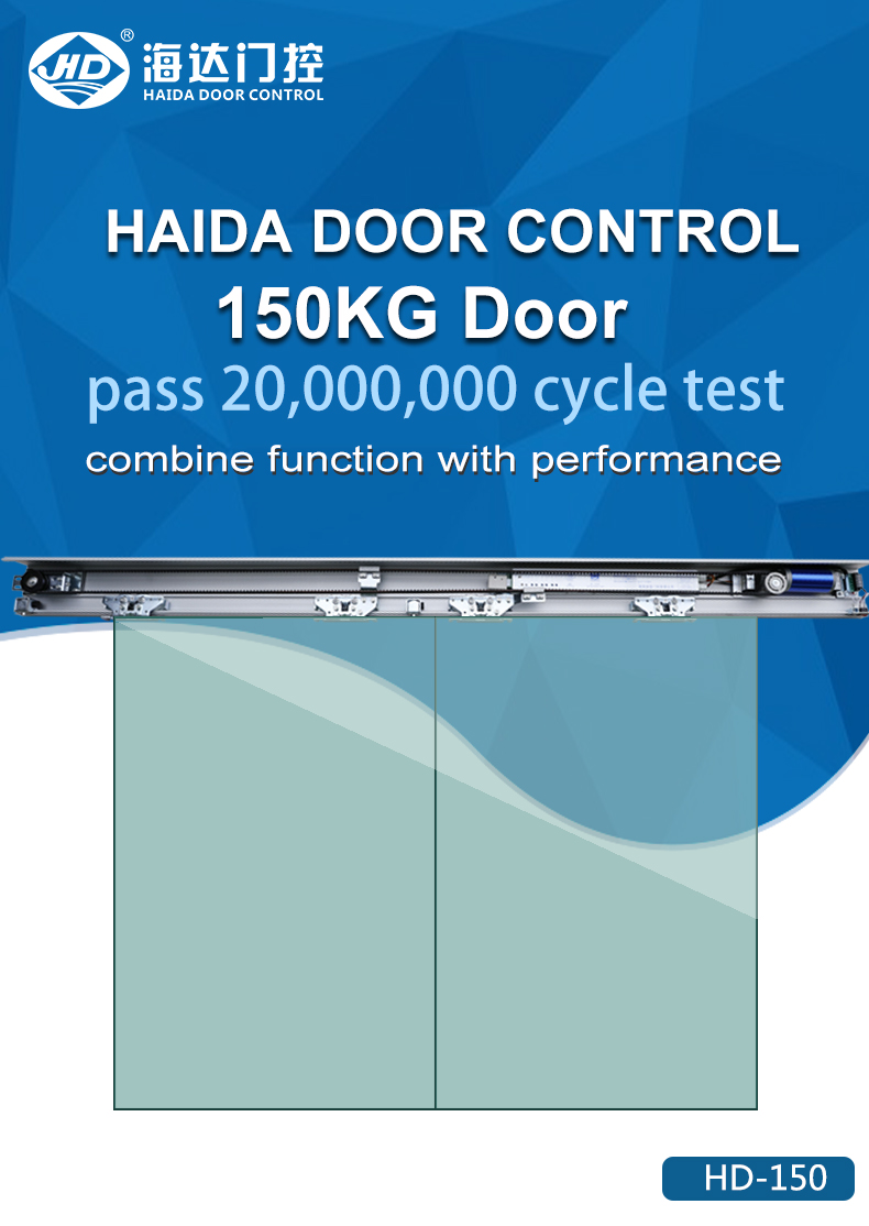 HD-150 Double Glass Electric Door System Sensor Automatic Door - Image 2