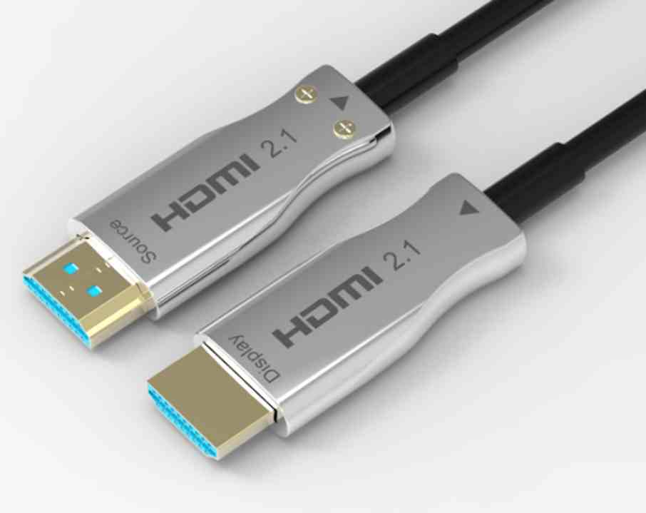 8K HDMI 2.1 Cable with Silver Metal Cover