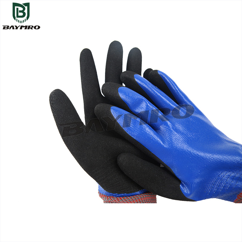 13-Gauge Foam Nitrile Coated Work Gloves