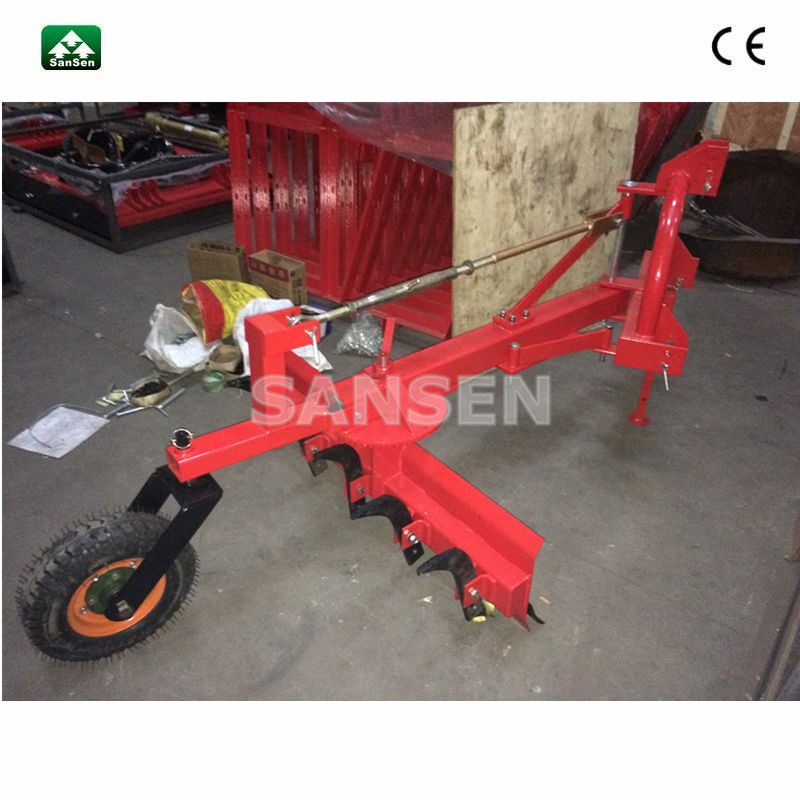 Heavy duty grader blade with rippers and rear support wheel - Image 2