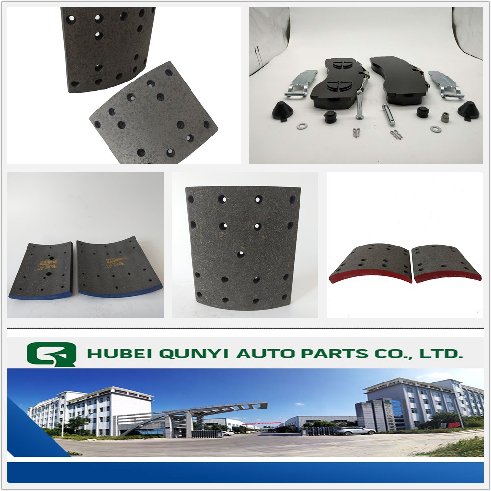 Heavy duty spare brake part non asbestos brake shoe lining/pad for trucks and trailers - Image 2