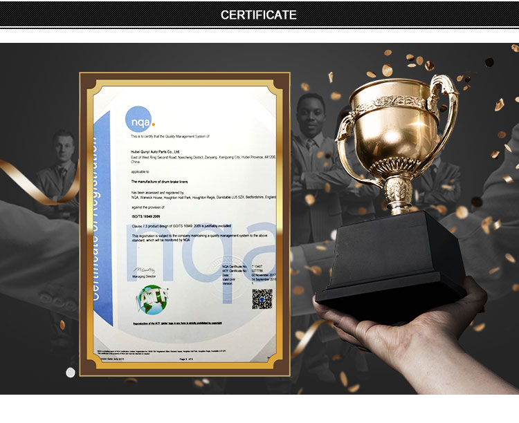 ISO/TS 16949 certification document