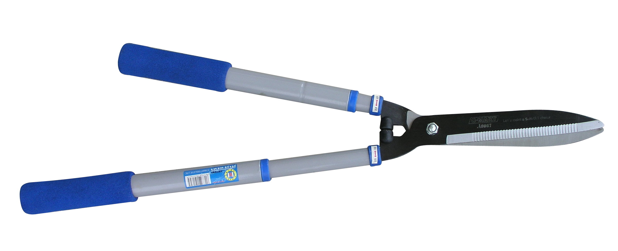 Manual Hedge Shears with Ergonomic Grips