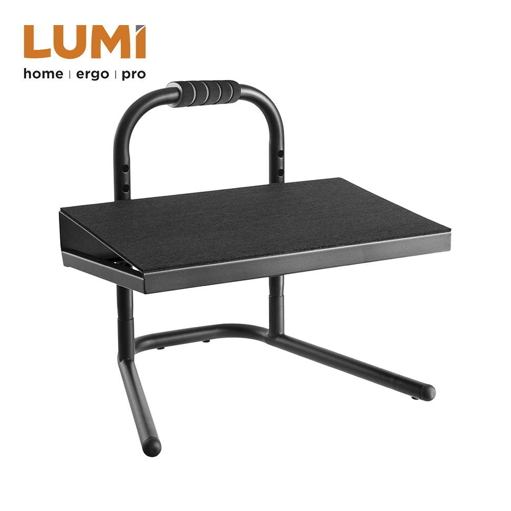 Height Adjustable Steel Footrest with Handle - Image 2