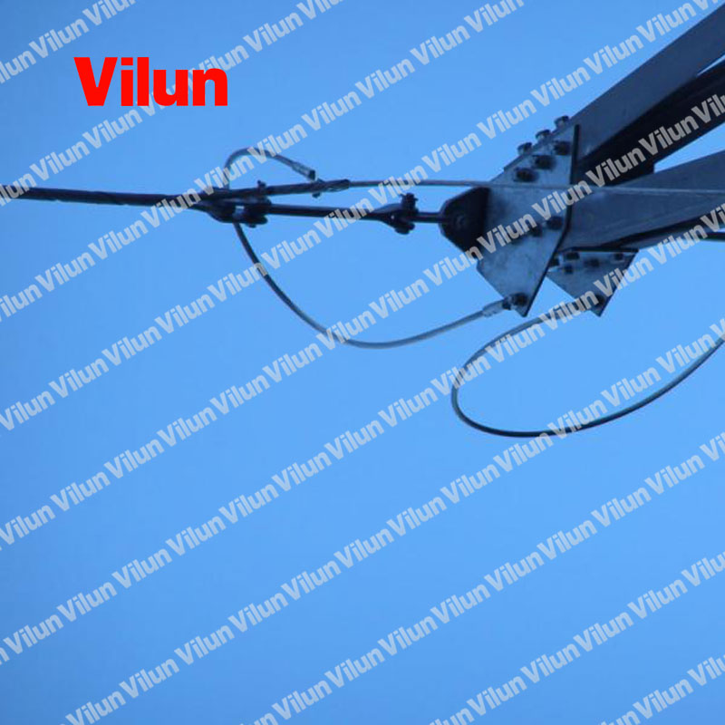 Helical dead end tension strain clamp for OPGW fiber optical cable - Image 2