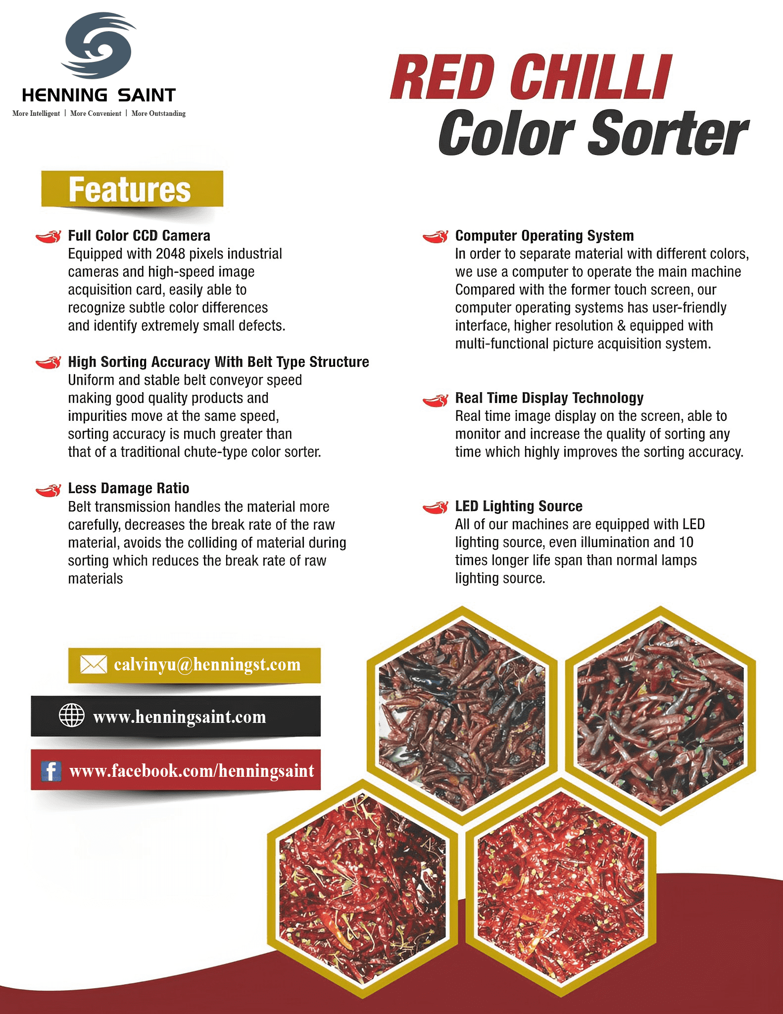 Henning Saint chili color sorter - Image 2