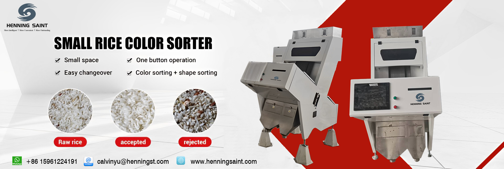 Rice Color Sorter with AI Photo Capture