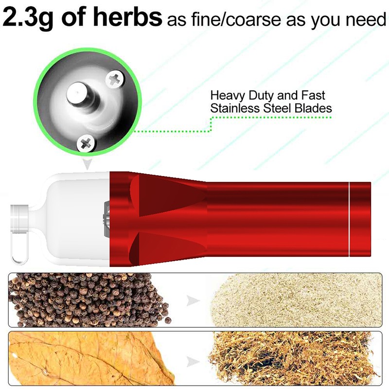 Herb Spice Electric Grinder,Pill Medicine Crusher,Dry Pepper Mills,USB Rechargeable,Mini - Image 2