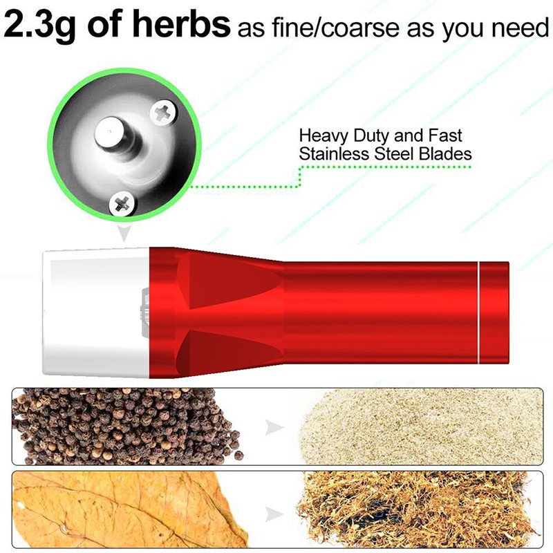 Herb Spice Electric Grinders,Pill Medicine Crusher,Dry Pepper Mills,USB Rechargeable,Mini - Image 3