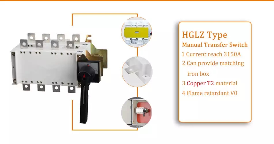 HGLZ Manual Transfer Switch construction details