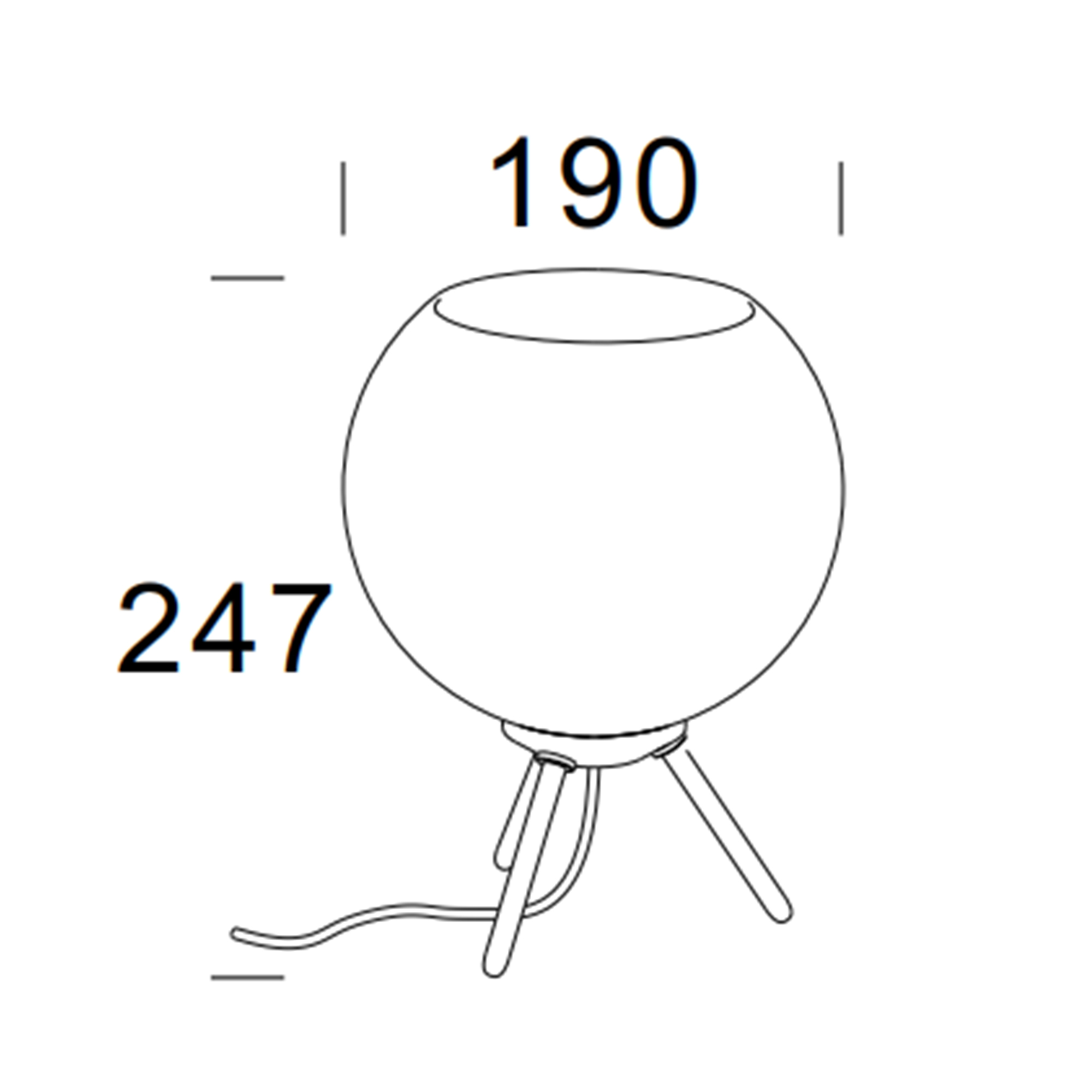 HIBRITE DS91511 DECORATE DESK LAMP WITH E27 BULB - Image 2