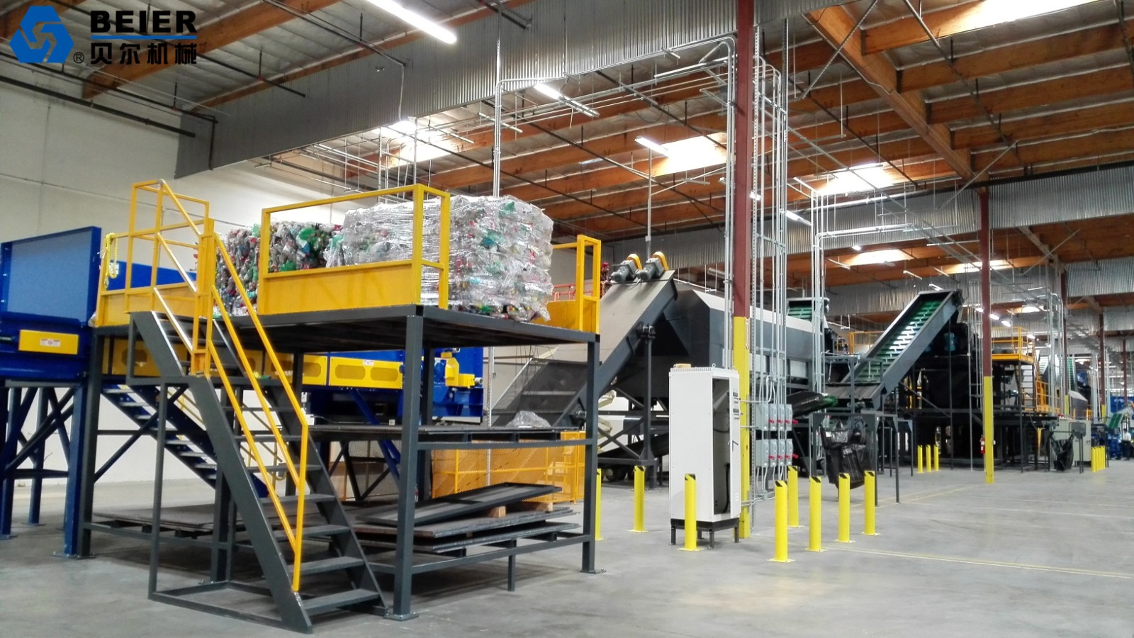 High Capacity Food Grade PET Bottle Washing Recycling Line - Image 3