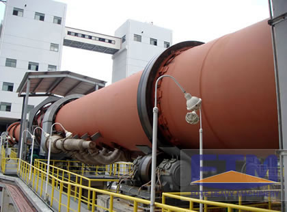 High capacity rotary kiln installation