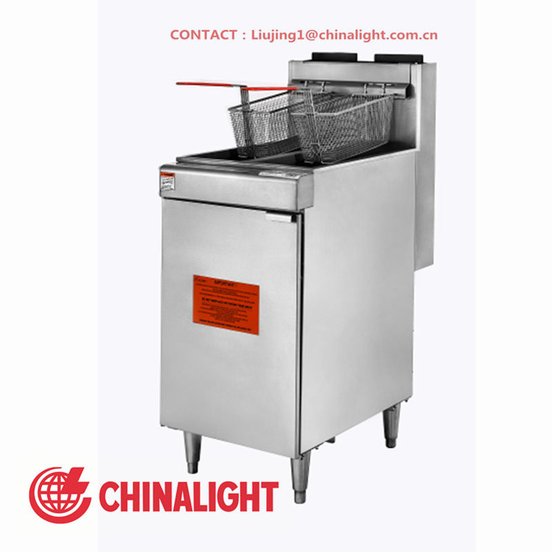 HIGH CHIMNET TWO-TANK TWO BASKET GAS FRYER(LPG NG) - Image 2