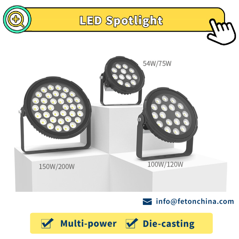 High CRI Dimmable Flood Light 50W 100W 150W LED Spotlight Track Light Anti-Glare for Museum Lighting Supermarket Lighting FT Series 9658 - Image 2