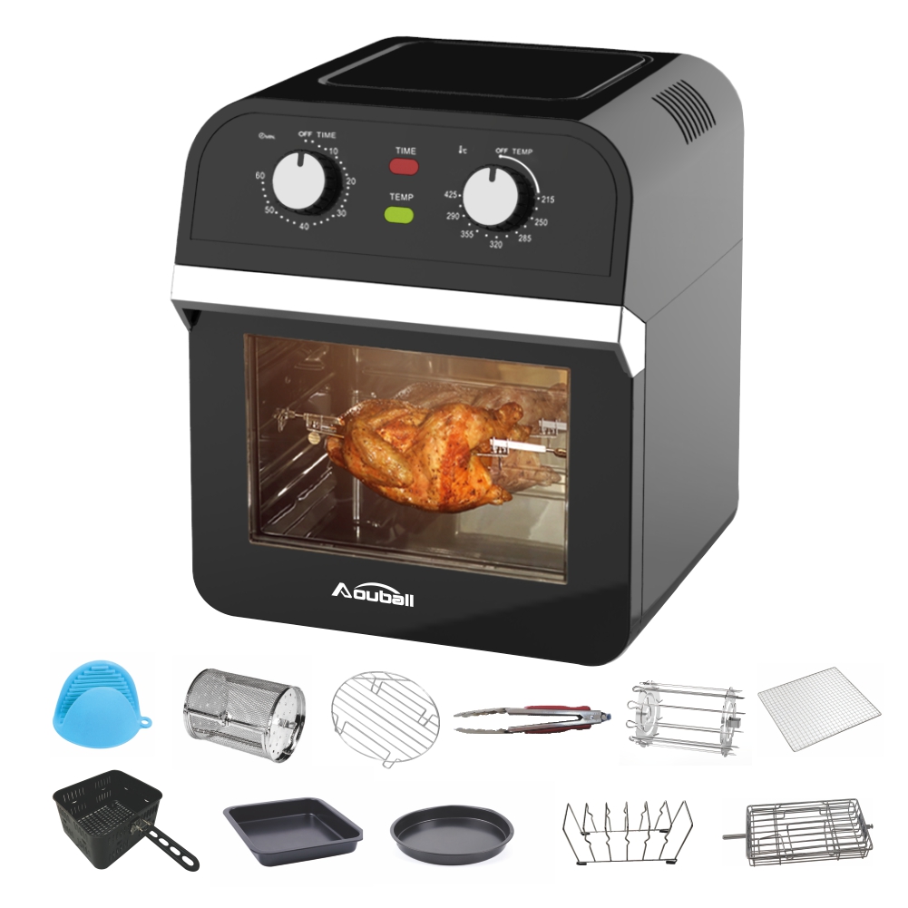 12L Mini Air Fryer with Mechanical Knob Control
