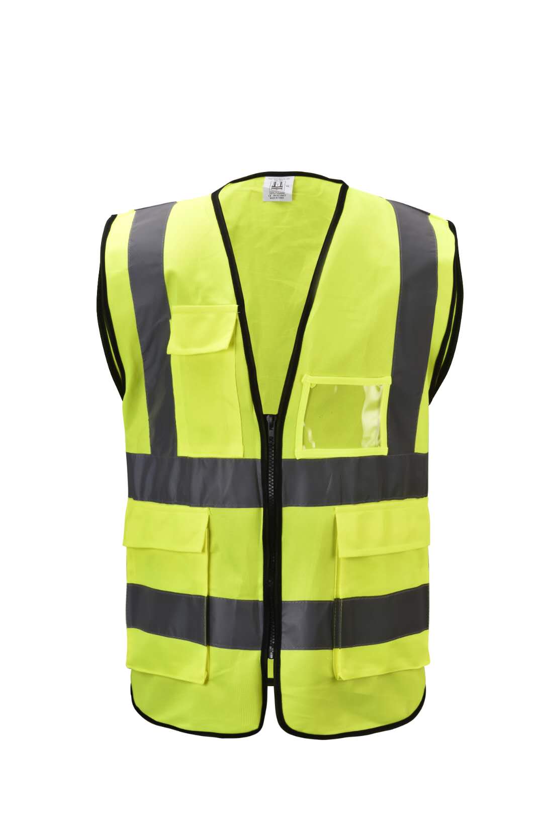 HIGH FLUORESCENT POLYESTER SAFETY VEST - Image 2