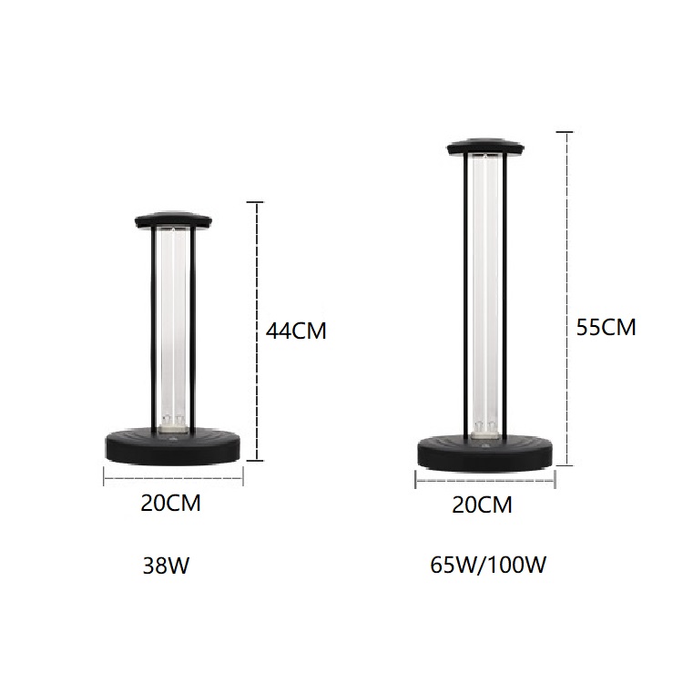High Power Without Ozone 100W UV Sterilizer Disinfection Lamp Desktop - Image 2