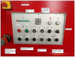 Operation panel and controls
