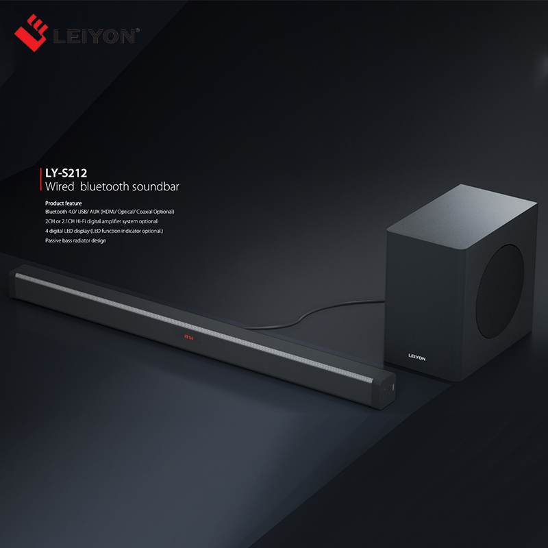 High Quality 2.1CH Bluetooth TV Soundbar System With Subwoofer for Home Theatre - Image 2