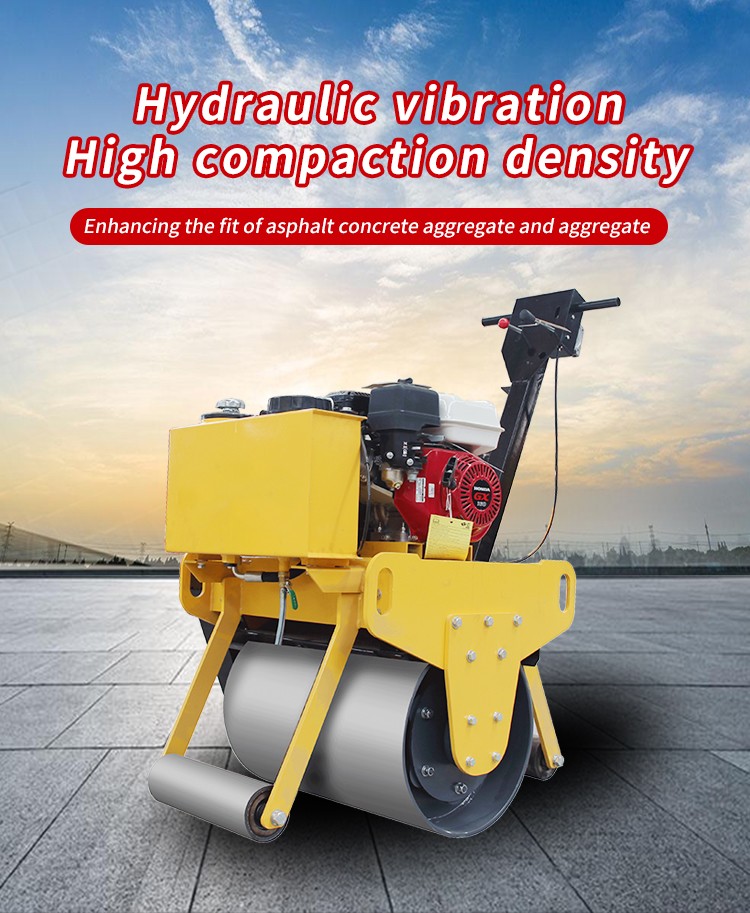 High Quality 60q Single Drum Vibratory Roller Walk-Behind Small Gasoline Compactor - Image 2