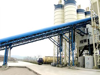 Belt conveyor system showing the robust steel frame and conveyor belt assembly.