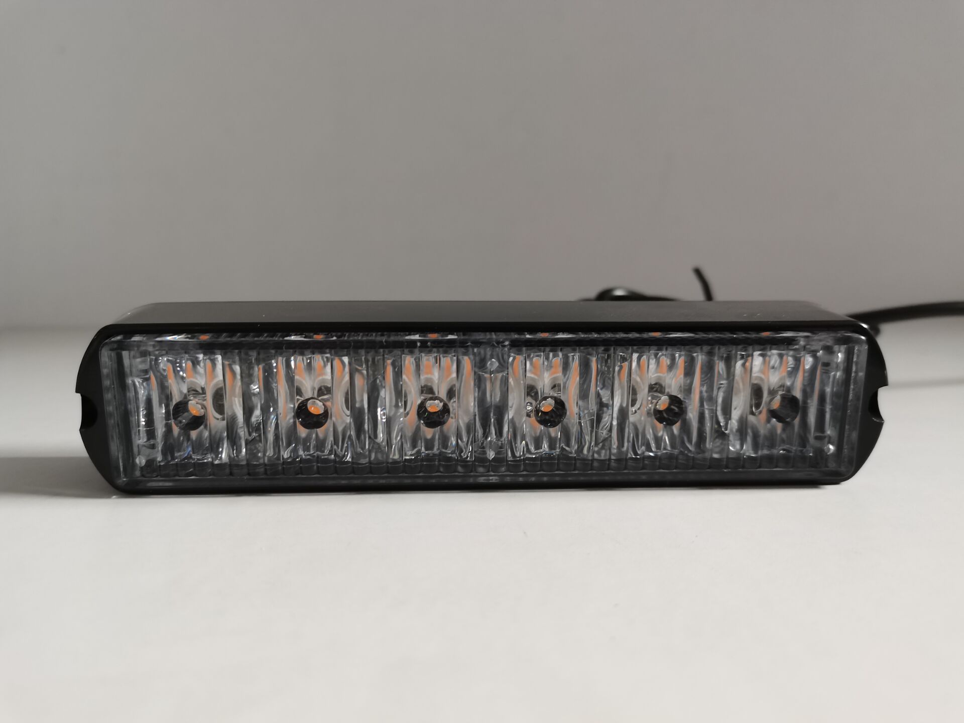 Side profile of the LED warning light