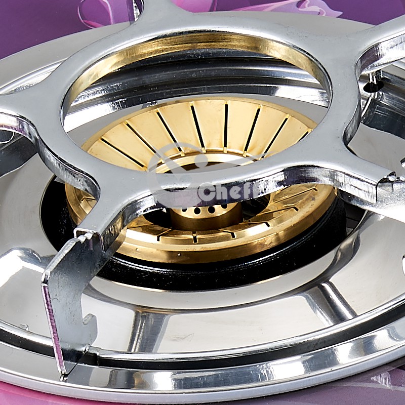 High quality double burner brass cap tempered glass gas cooker stove - Image 2