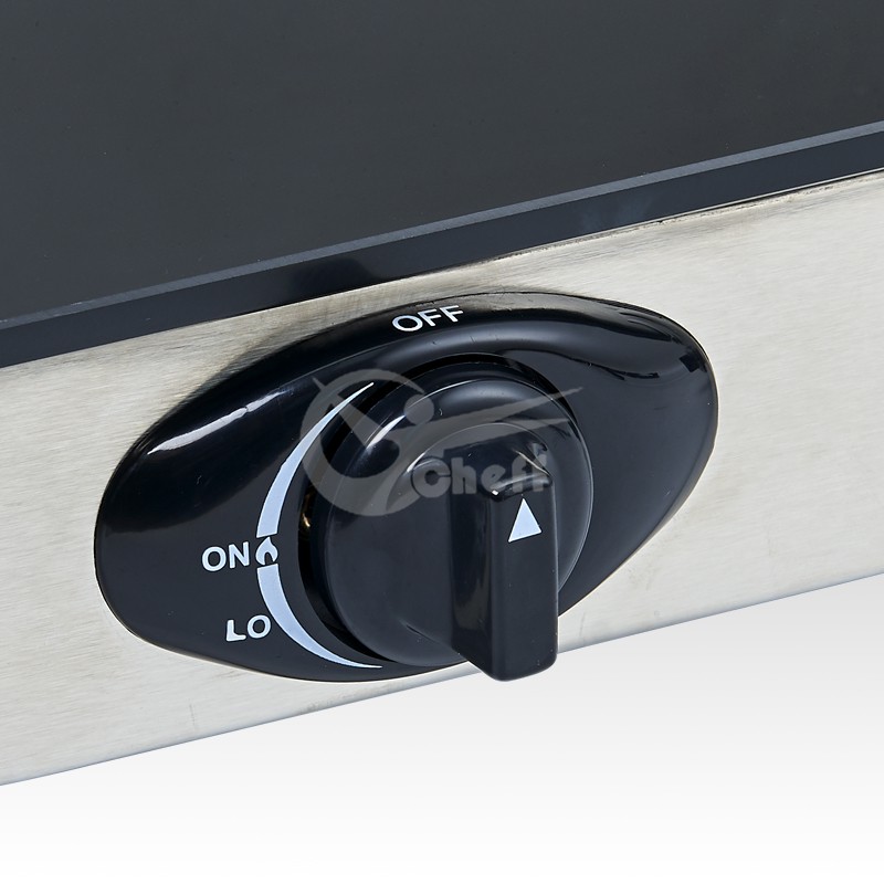 Double Burner Gas Cooktop with Tempered Glass Surface