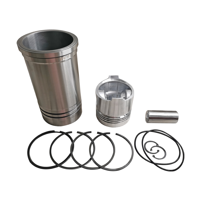 Full cylinder liner kit components including piston and rings