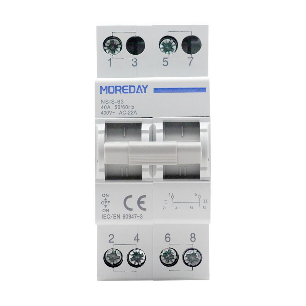 High Quality Good Price 2p 4p DIN Rail Changeover Switch - Image 3