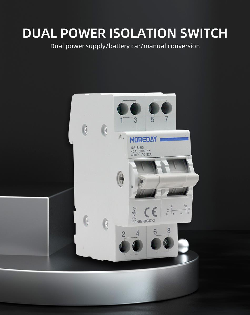 Dual power isolation switch unit