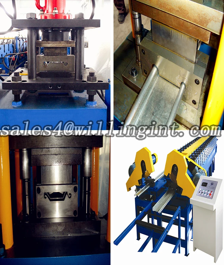 Gutter door roll forming machine overview