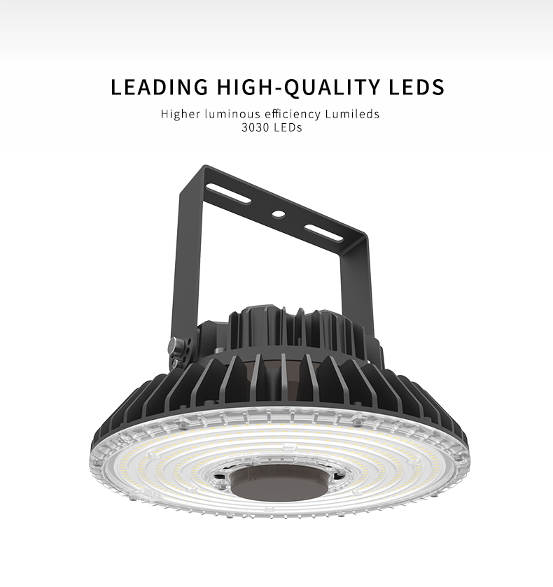 Close up of high-quality LED components used in the fixture.