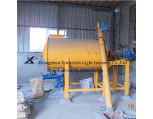 Industrial powder mixer showing robust mixing chamber and motor