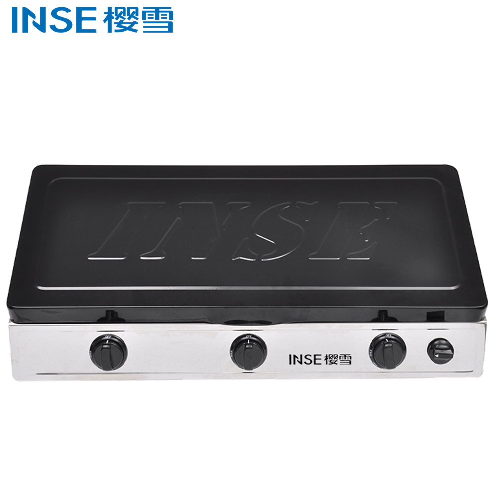 High Quality Stainless Steel Body Cooktops INSE Gas Stove 3 Burner/JZY/T-3-302 - Image 3