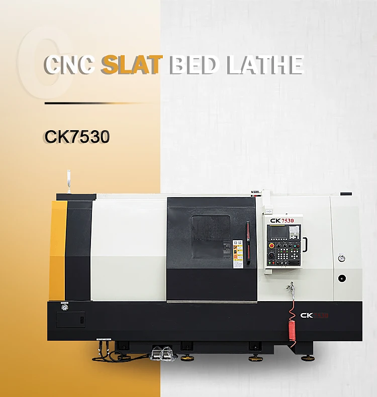 Full view of the CK7530 CNC lathe machine